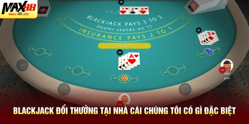 Blackjack đổi thưởng tại nhà cái chúng tôi có gì đặc biệt